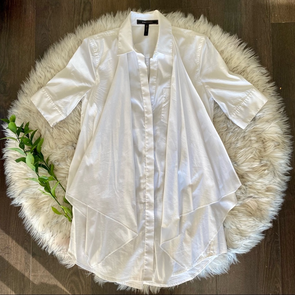 BCBG drape blouse